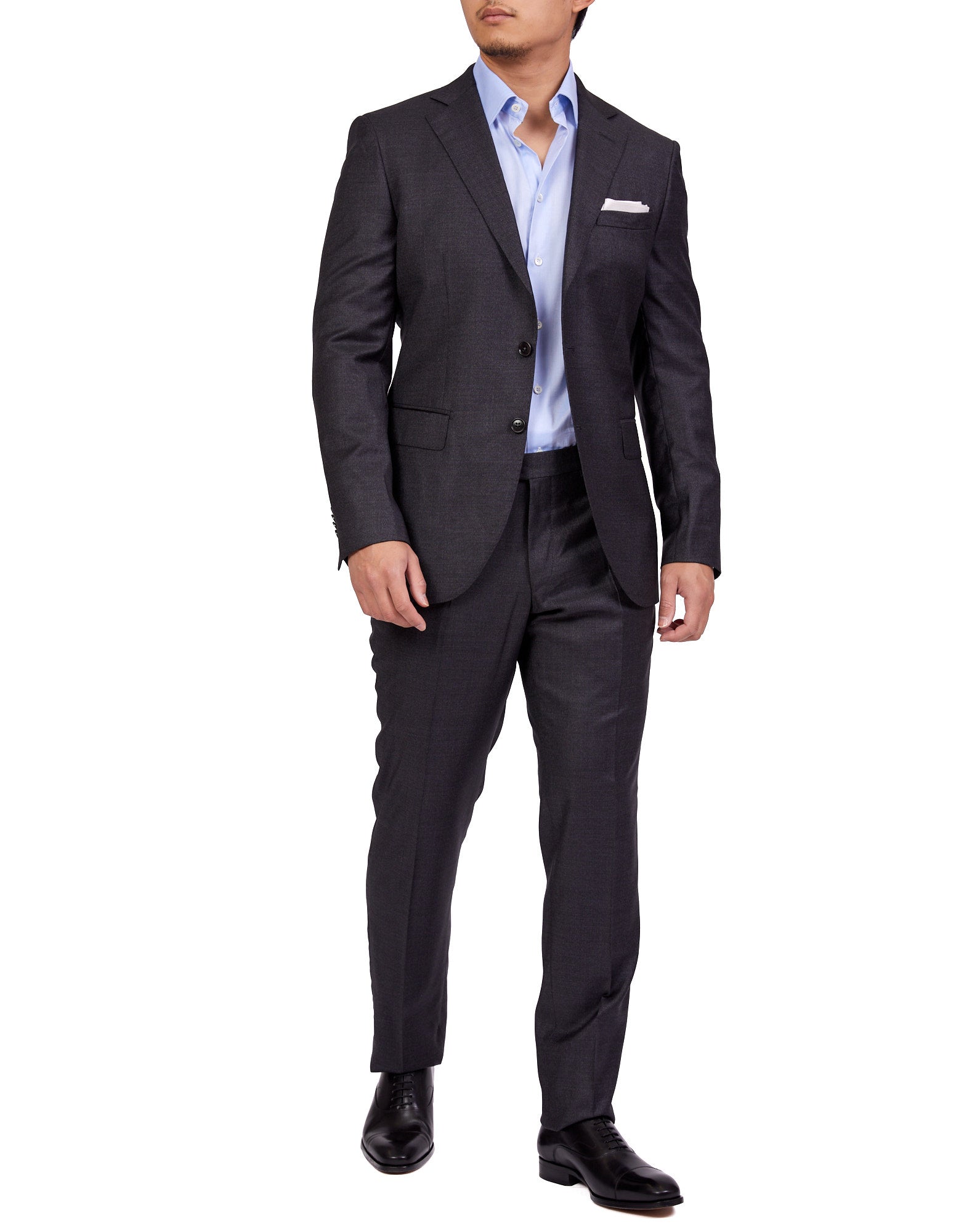 Henry Sartorial Chilton Wool Suit - Charcoal Gray Men's Business Professional Attire | Perfect for Office Meetings, Weddings & Formal Events