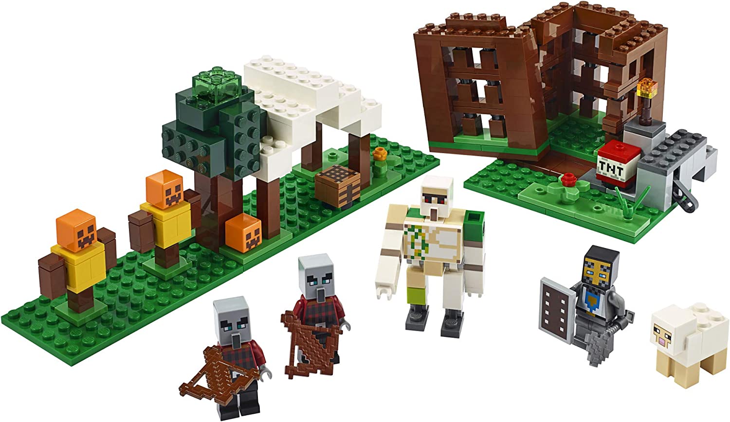 LEGO Minecraft The Pillager Outpost 21159 Building Toy Set - Creative Construction Kit for Kids & Adults - Perfect for Minecraft Fans, Gift Ideas & Home Decoration