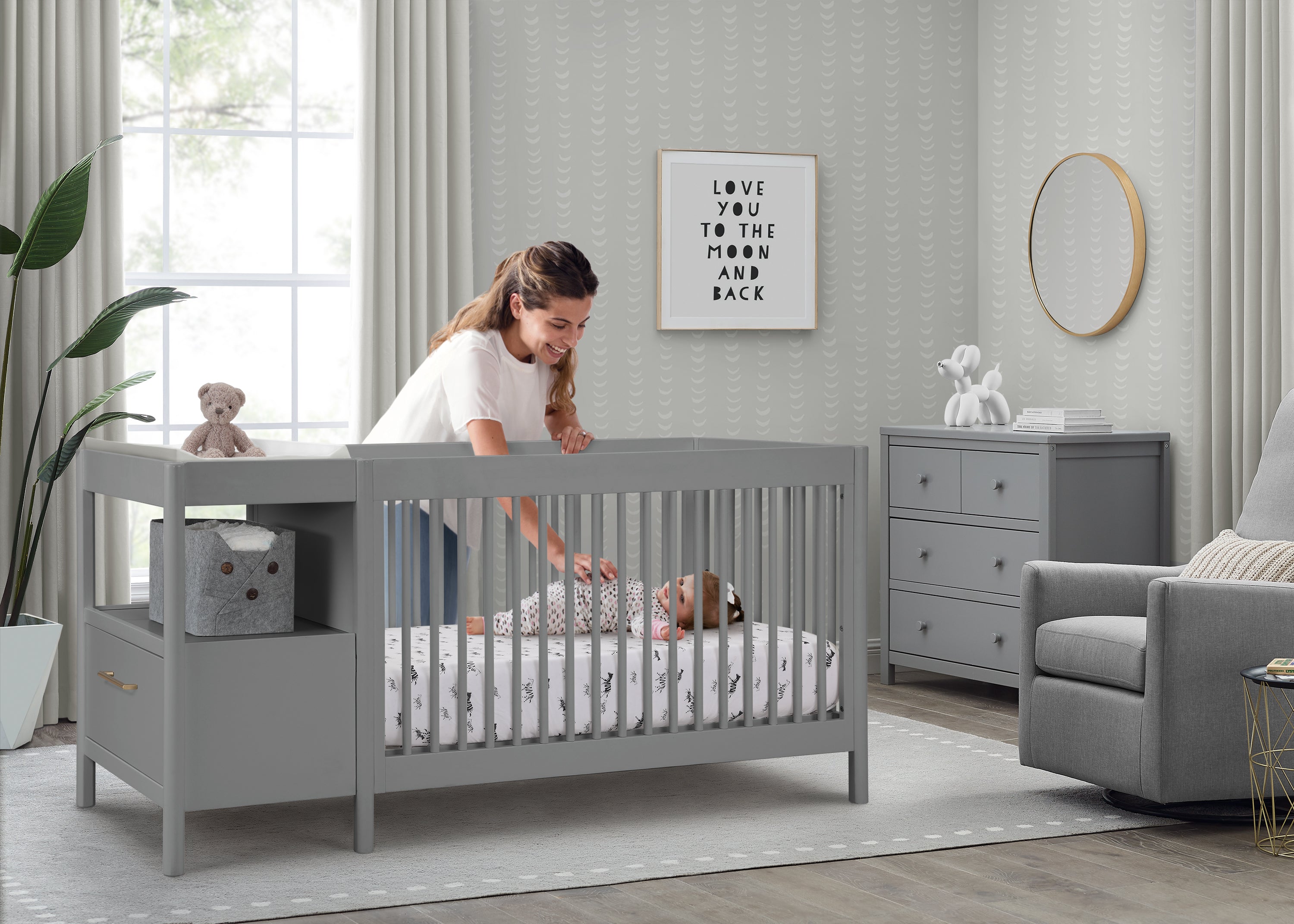 Waterproof Baby Changing Pad with Soft Cover - Safe for Crib, Dresser & Nursery - Perfect for Diaper Changes at Home or On-the-Go