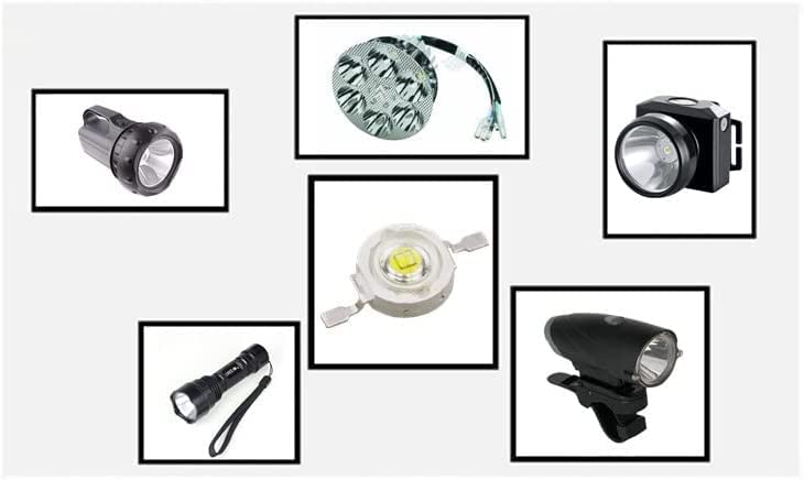 10PCS High Power 3W LED Bulb Chips - 6000K Cool White SMD Lamp Beads for Spotlights, Downlights - Energy Efficient Lighting for Home, Office, and Commercial Spaces