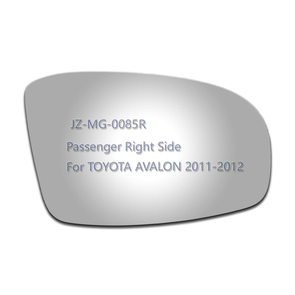 JZSUPER Replacement Passenger Side Convex Mirror Glass for 2011-2012 Toyota Avalon (Non-Towing, Non-Heated) - Perfect for Enhanced Visibility and Safe Driving