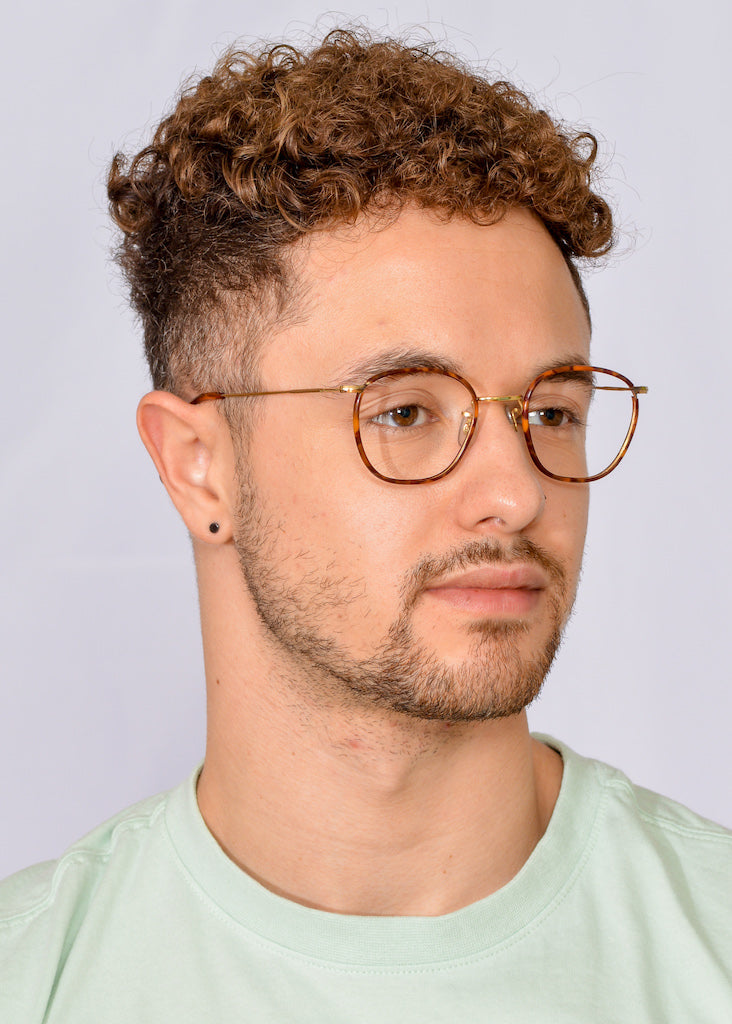 14KT Rolled Gold Windsor Rim Glasses - Classic & Elegant Eyewear for Men & Women - Perfect for Reading, Driving & Fashion Accessories