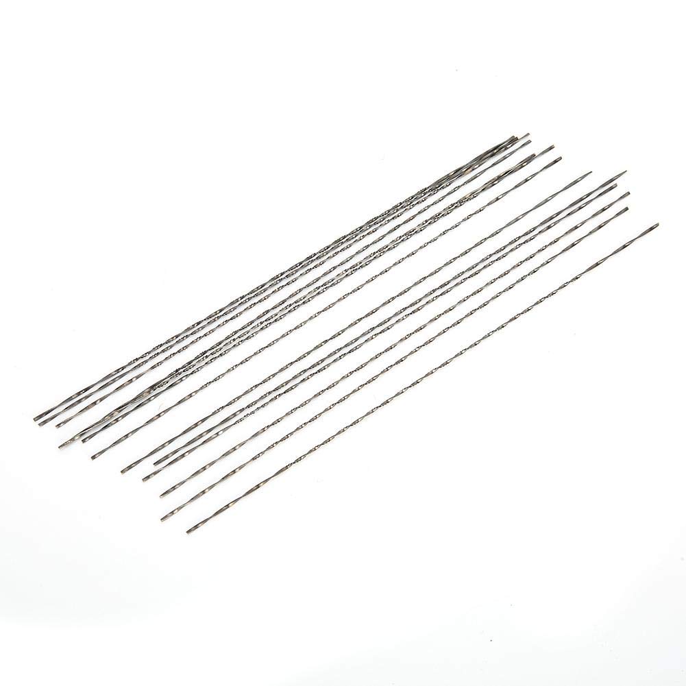 12pcs Tungsten Steel Spiral Teeth Scroll Saw Blades for Woodworking, Metal, Jewelry & Wax Engraving - High Precision Cutting Tools for DIY Crafts and Professional Use