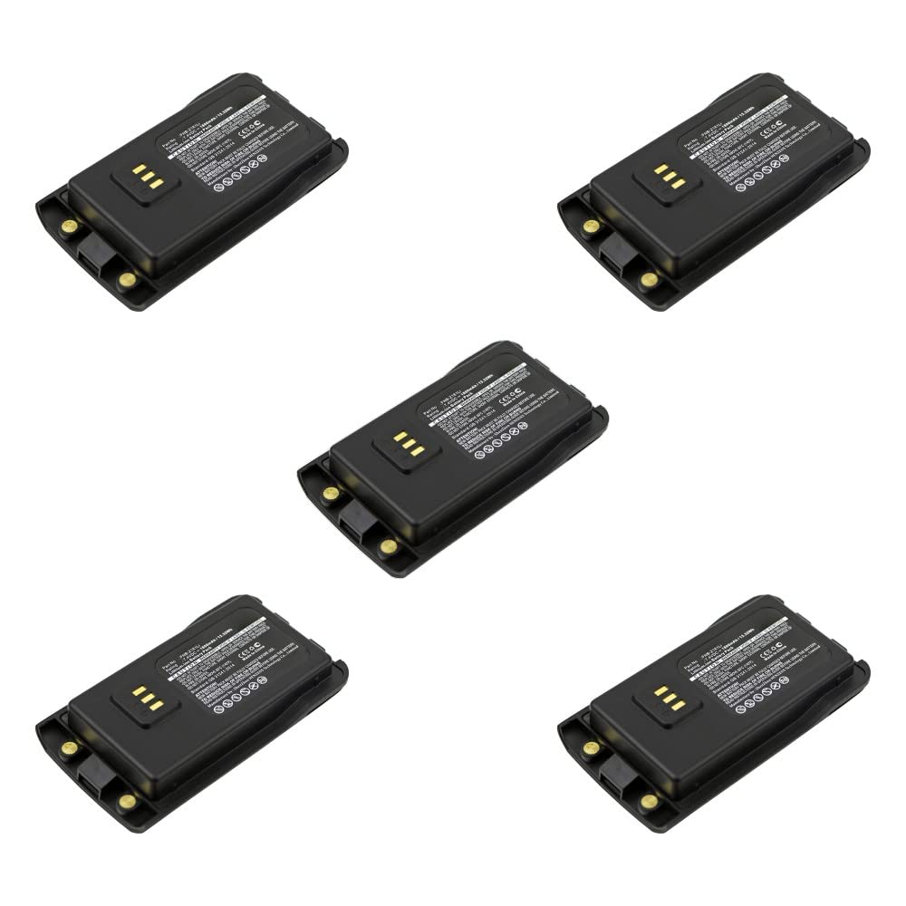 Synergy Digital 2-Way Radio Li-ion Battery Pack - 7.4V 1800mAh Replacement for Vertex EVX-C31 & FNB-Z181Li - 5-Pack for Long-Lasting Communication - Perfect for Security, Construction & Outdoor Adventures