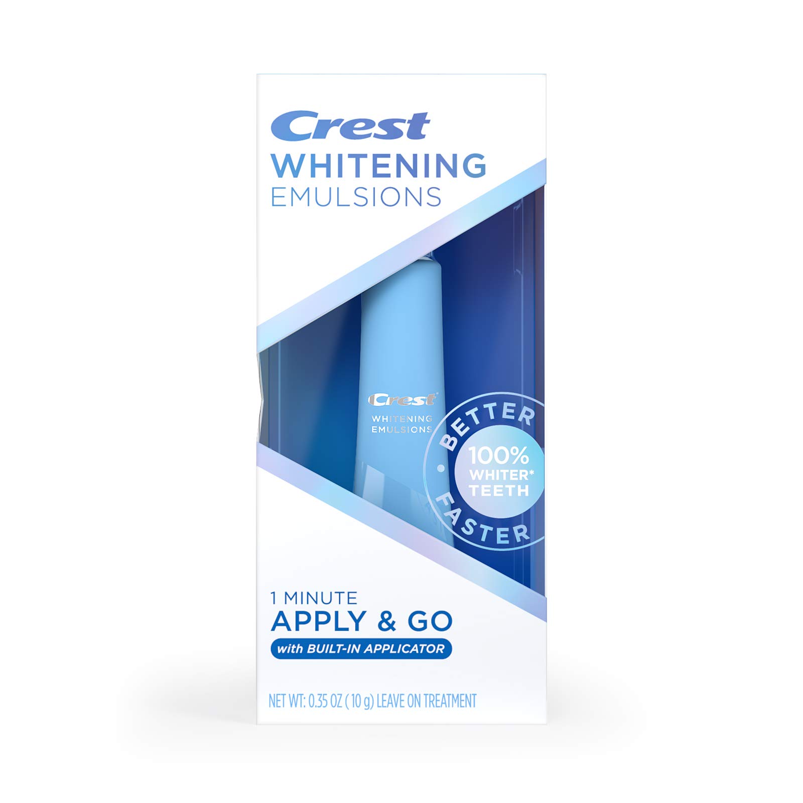 Crest Whitening Emulsions On-the-Go Teeth Whitening Gel Pen - 0.35 Oz (10g) for Fresh Breath & Stain Removal - Perfect for Travel, Work & Daily Use