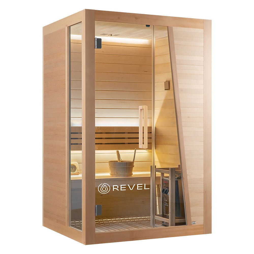 Premium 2-Person Traditional Finnish Sauna - Revel Recovery Tampere - Perfect for Home Relaxation & Detox