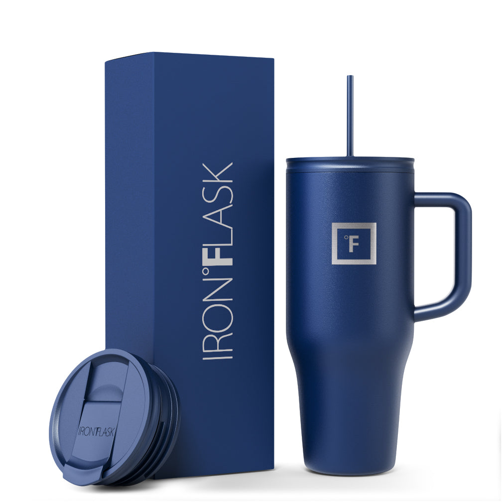 32 Oz Co Pilot Tumbler with Lid and Straw - Insulated Stainless Steel Travel Mug for Hot & Cold Drinks - Perfect for Commuting, Camping, and Office Use