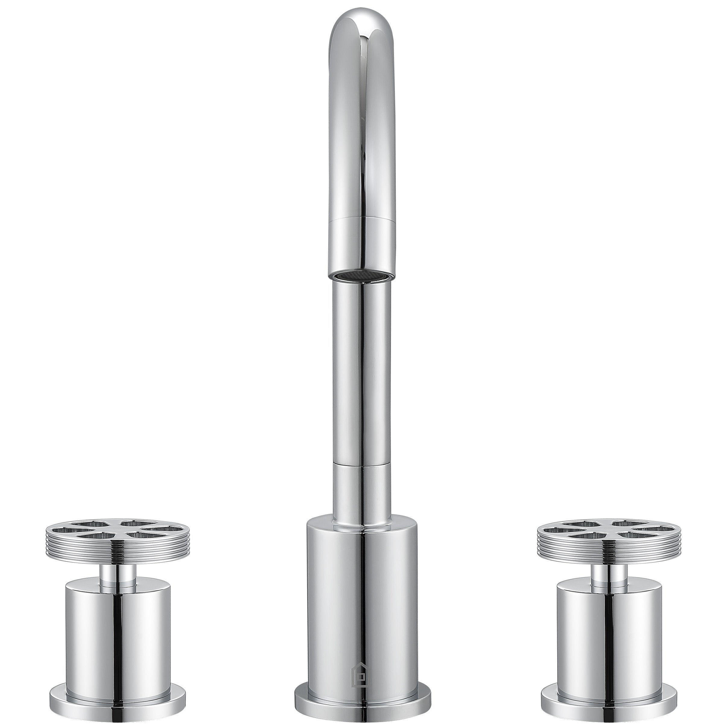 Ancona Nova Series Widespread Bathroom Faucet in Chrome - Modern Chrome Finish for Bathroom Sink - Perfect for Home, Hotel & Commercial Use