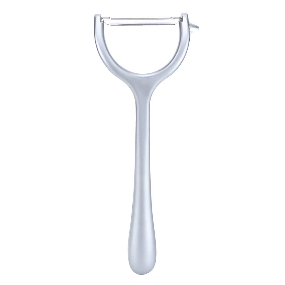 Stainless Steel Vegetable Peeler with Ergonomic Handle - Professional Y Peeler for Potatoes, Carrots, Fruits & Vegetables - Includes Potato Eye Remover - Perfect for Kitchen, Cooking, Meal Prep & Food Preparation