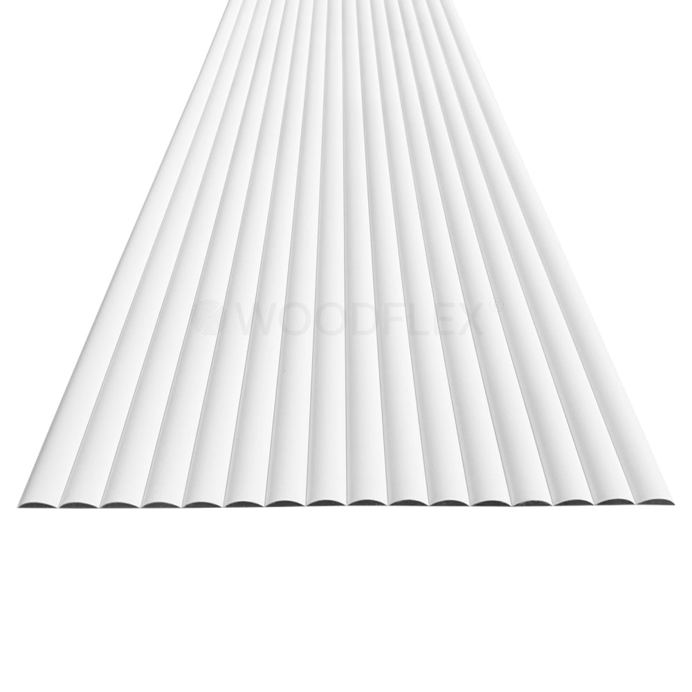 WOODFLEX White Primed Flexible Half Round Moulding 2700mm x 600mm (106