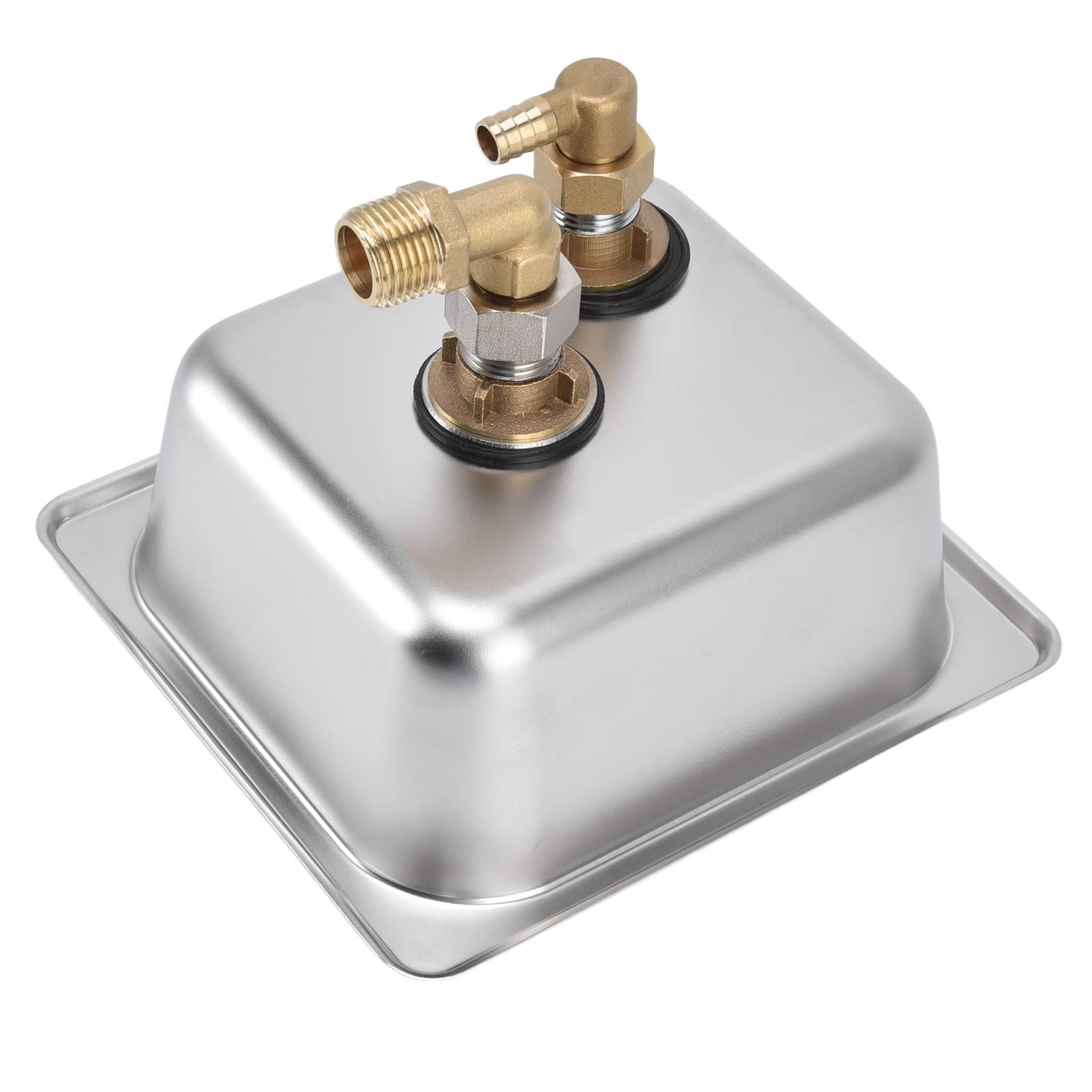Stainless Steel Glass Rinser for Kitchen Sink - Bar Glass Washer & Cup Cleaner for Home, Hotel, Coffee Shop - Perfect for Washing Wine Glasses, Beer Mugs and Coffee Cups
