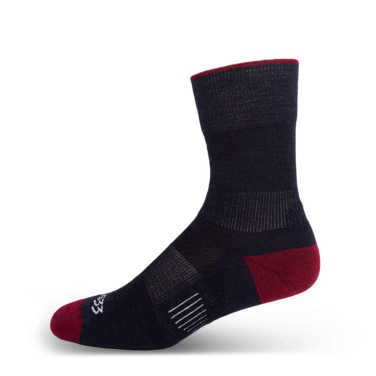 Premium USA Made Merino Wool Crew Socks for Hiking & Outdoor Adventures - Durable, Breathable & Moisture-Wicking for Trail Running, Camping & Mountain Climbing