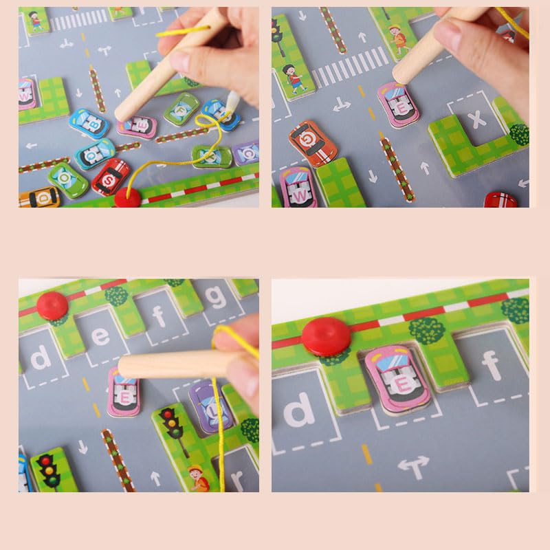Magnetic Alphabet Maze Board - ABC Learning Toys for Toddlers Ages 3-5 | Montessori Fine Motor Skills Educational Toy | Perfect Gift for 3 4 5 Year Old Boys & Girls | Great for Preschool Classroom & Homeschool Learning Activities