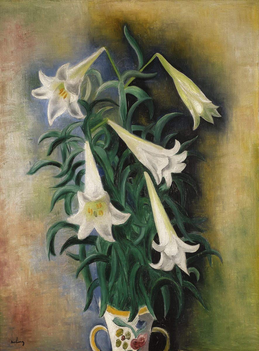 Berkin Arts Moise Kisling Giclee Print - Famous Painting Reproduction on Premium Paper - Fine Art Wall Decor Poster - Perfect for Living Room, Bedroom & Office Aesthetic