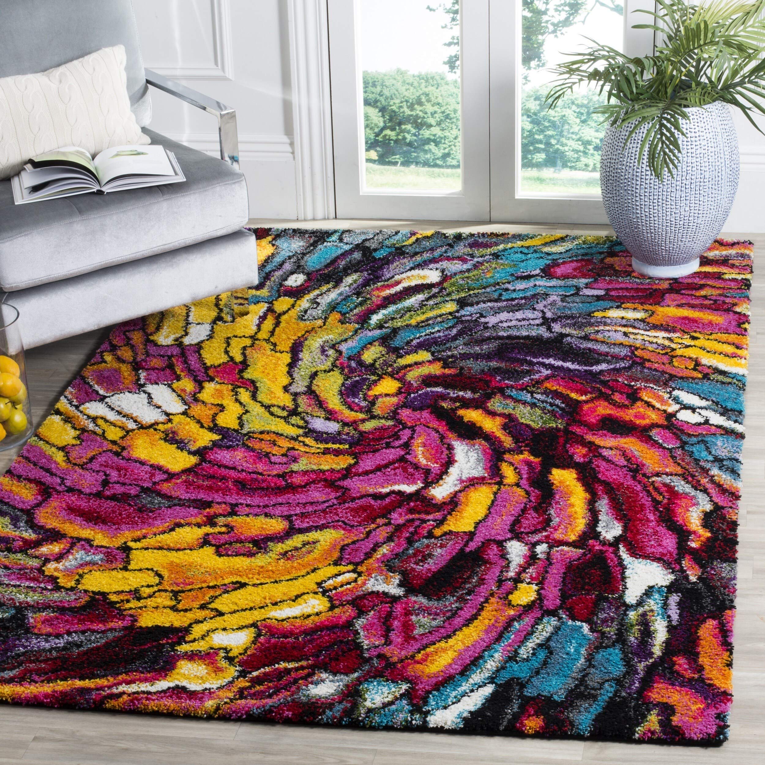 SAFAVIEH Fiesta Shag Collection 5'1