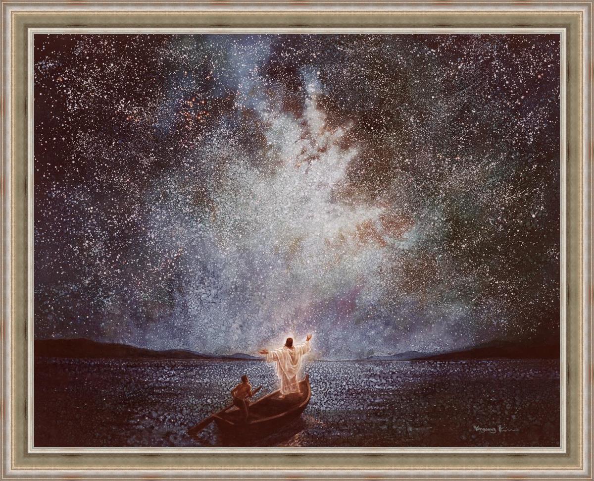 Calm and Stars Large Wall Art - Modern Abstract Canvas Painting for Living Room, Bedroom & Office Decor | Perfect for Home, Apartment & Workspace Aesthetic