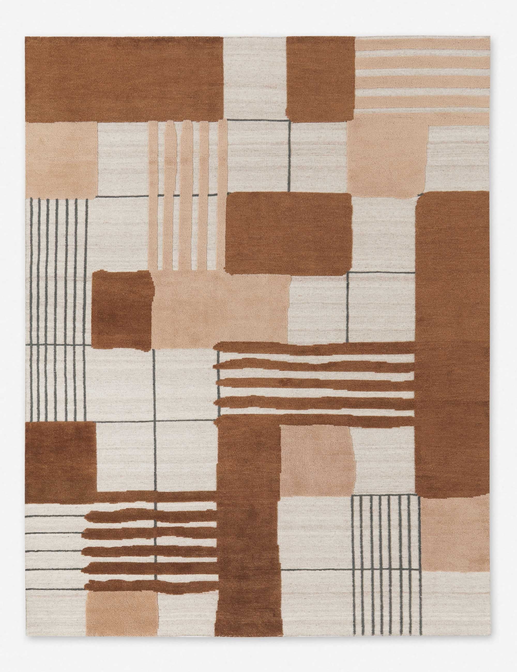Benita Hand Knotted Wool Rug by Nina Freudenberger - Premium Handmade Area Rug for Living Room, Bedroom & Home Decor