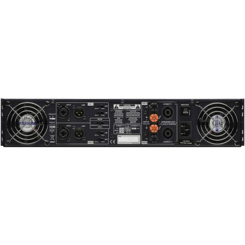 Cerwin Vega CV 1800 High Performance Professional Power Amplifier - 2000W RMS, 4 Ohm Stable for DJ, Live Sound & Home Theater Systems