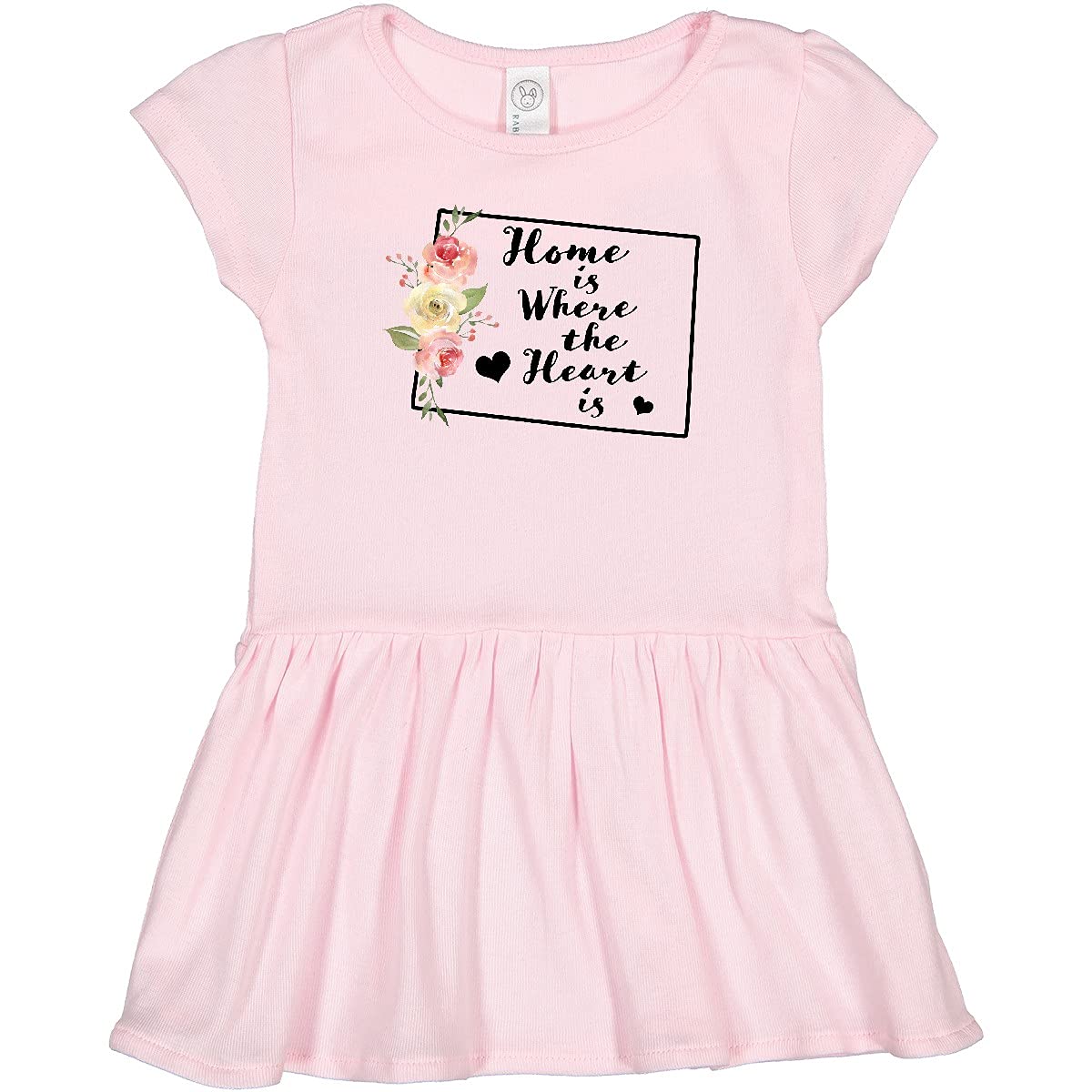 Inktastic Colorado Home is Where The Heart is Watercolor Print Toddler Dress - Perfect for Family Photos, Playdates & Special Occasions