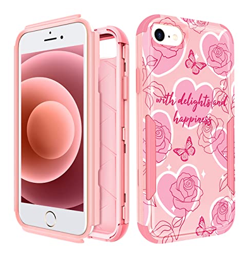 6Pink Rose Butterflies