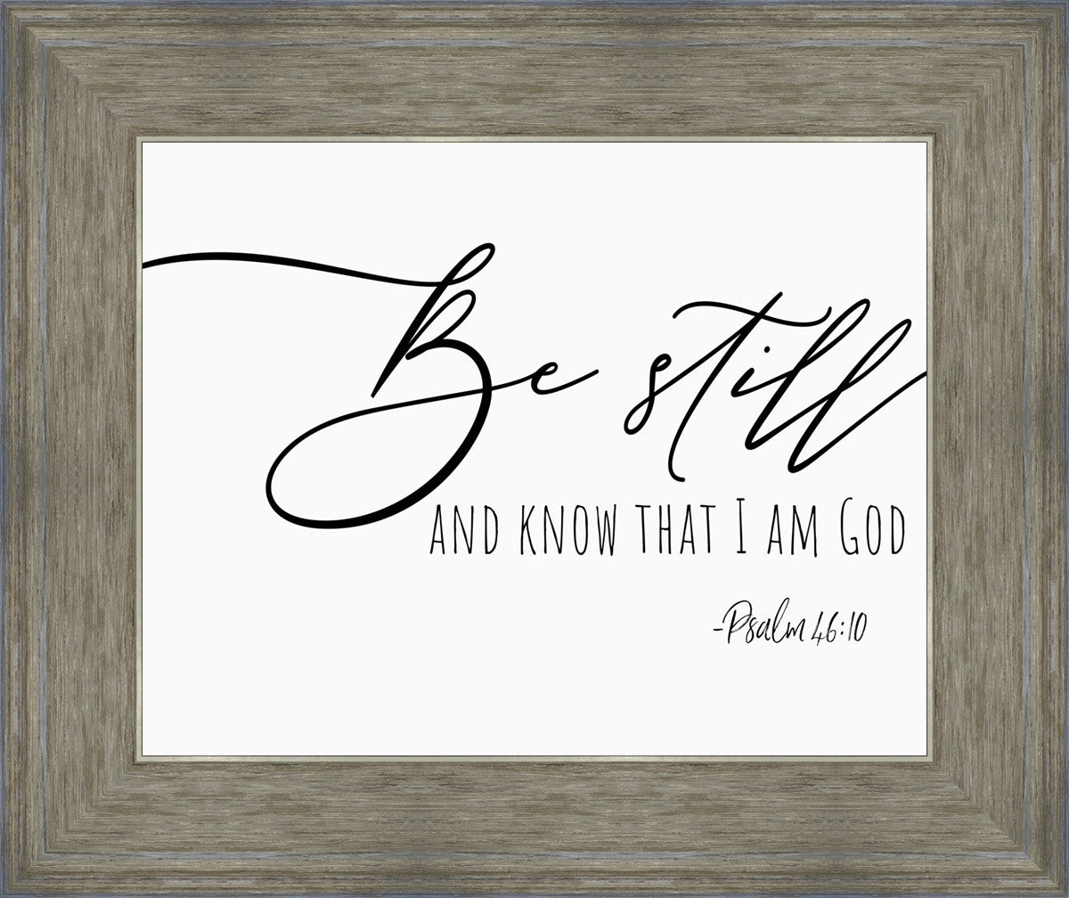 Be Still By Paige Tilly - Inspirational Wall Art Decor for Home & Office - Perfect for Living Room, Bedroom or Gift Giving