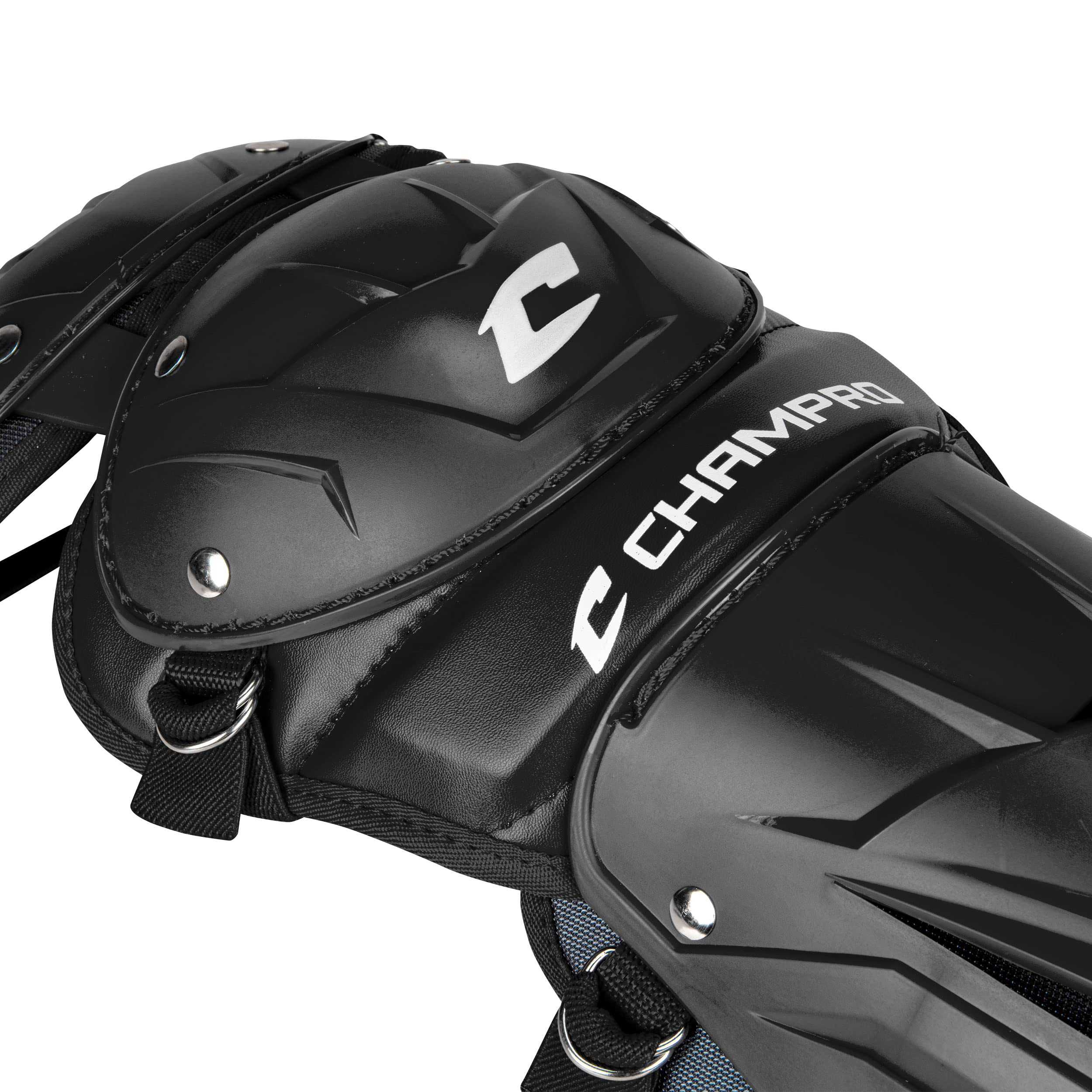CHAMPRO Optimus Pro Catcher & Umpire Leg Guards - Protective Baseball Gear for Catchers & Umpires - Perfect for Games, Practices & Training Sessions