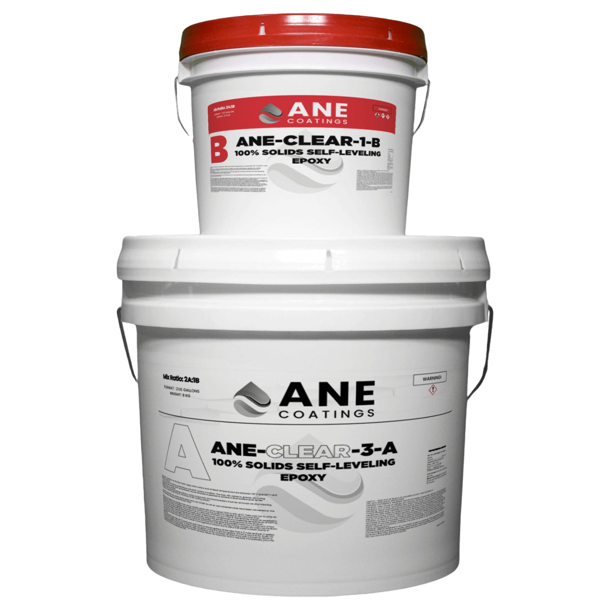 ANE CLEAR 3 Gallon Kit - High Gloss Epoxy Resin for Countertops, Tables & DIY Projects - Perfect for Bar Tops, Wood Sealing & Art Coatings