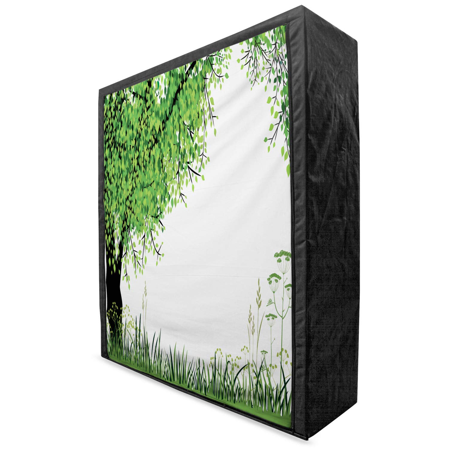 Ambesonne Portable Fabric Wardrobe with Shelves - 59