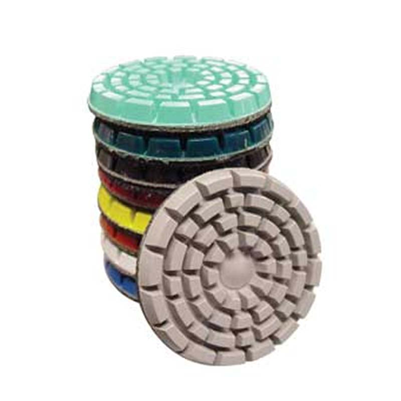 3-Piece Power Block Diamond Polishing Pads Set for Granite, Marble, Concrete - Perfect for Countertop Restoration & Floor Polishing