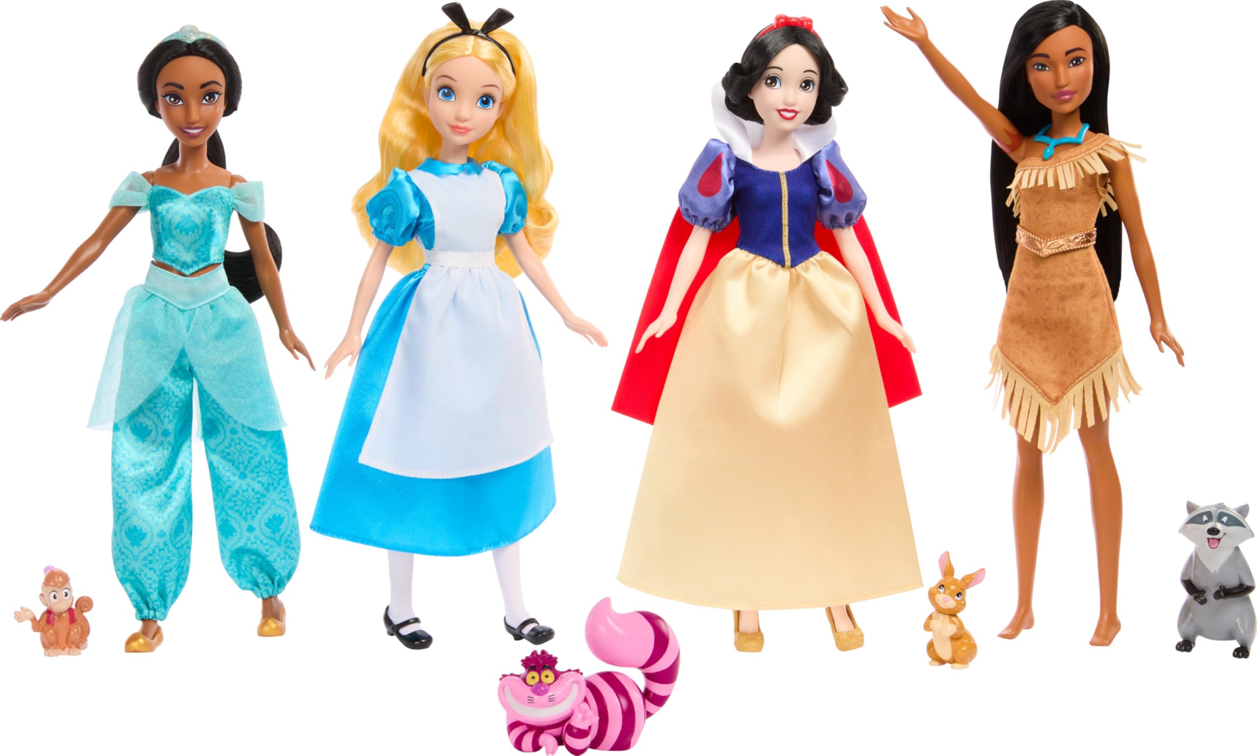 Mattel Disney 100th Anniversary 8-Pack Fashion Doll Set with Accessories - Inspired by Classic Disney Movies | Perfect for Collectors, Birthday Gifts & Playtime