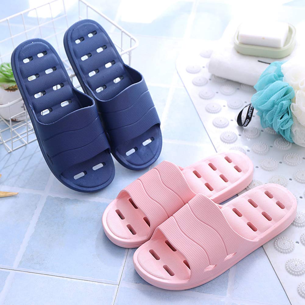 FINLEOO Quick-Drying Shower Sandals for Men & Women - Non-Slip Bathroom Slippers with Drainage Holes, Soft Sole Open-Toe Design - Perfect for Gym, Spa, Pool & Home Use