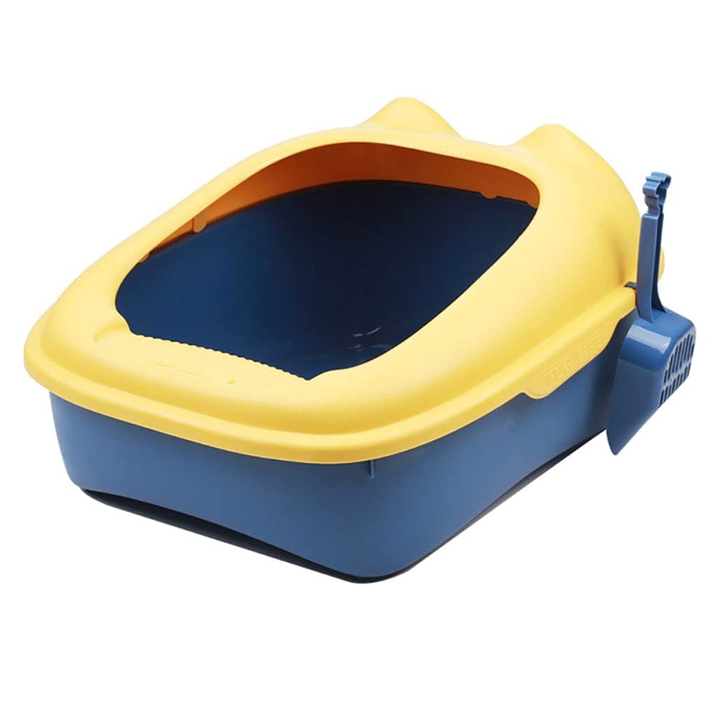 Splash-Proof Cat Litter Box with Ears - Semi-Enclosed Self-Cleaning Pet Toilet for Cats & Small Dogs | Odor Control & Easy Cleaning | Perfect for Apartments, Small Spaces & Multi-Pet Homes