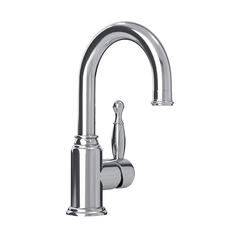 Rubi Qabil Single Lever Bathroom Sink Faucet - Chrome Finish for Modern Vanity & Powder Room - Easy Installation & Water-Saving Design
