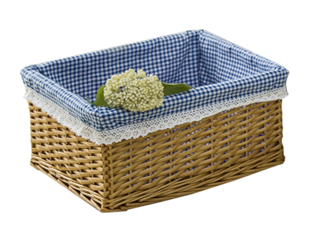 Fresh Air Woven Wicker Basket - Natural Fruit & Bread Storage Basket for Kitchen, Picnic, or Home Decor - Set of 1 - Perfect for Farmers Market, Dining Table Centerpiece, and Rustic Home Organization