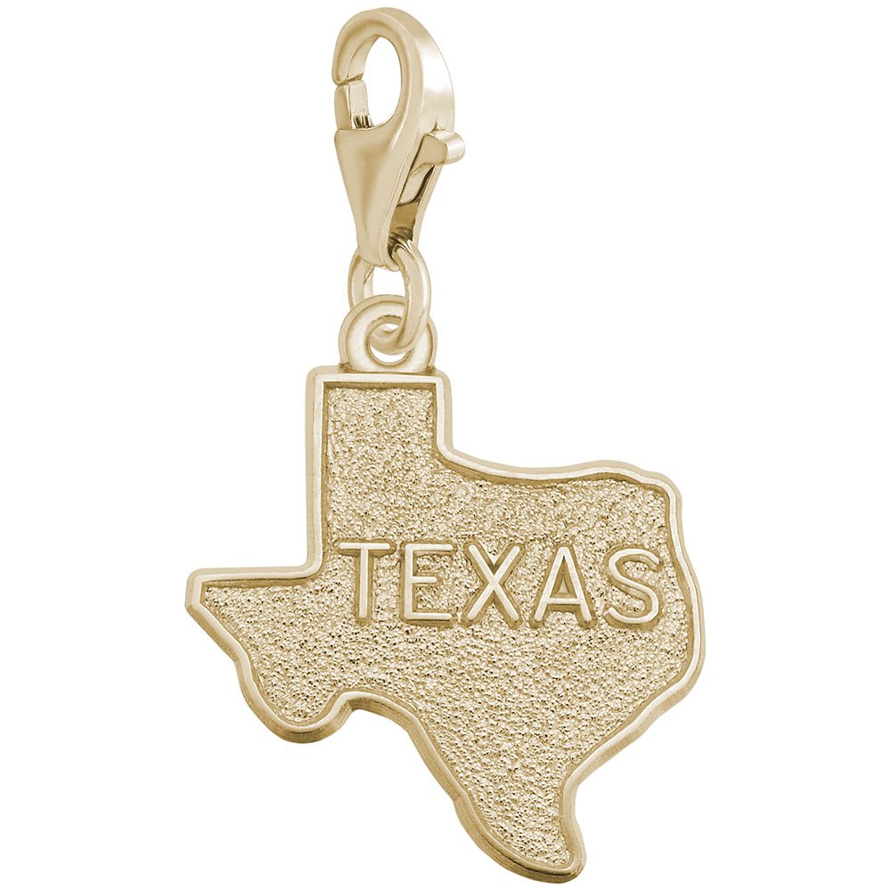 Texas Charm with Lobster Claw Clasp - Handmade Jewelry Charms for Bracelets & Necklaces - Perfect for DIY Jewelry Making, Gifts, and Everyday Wear