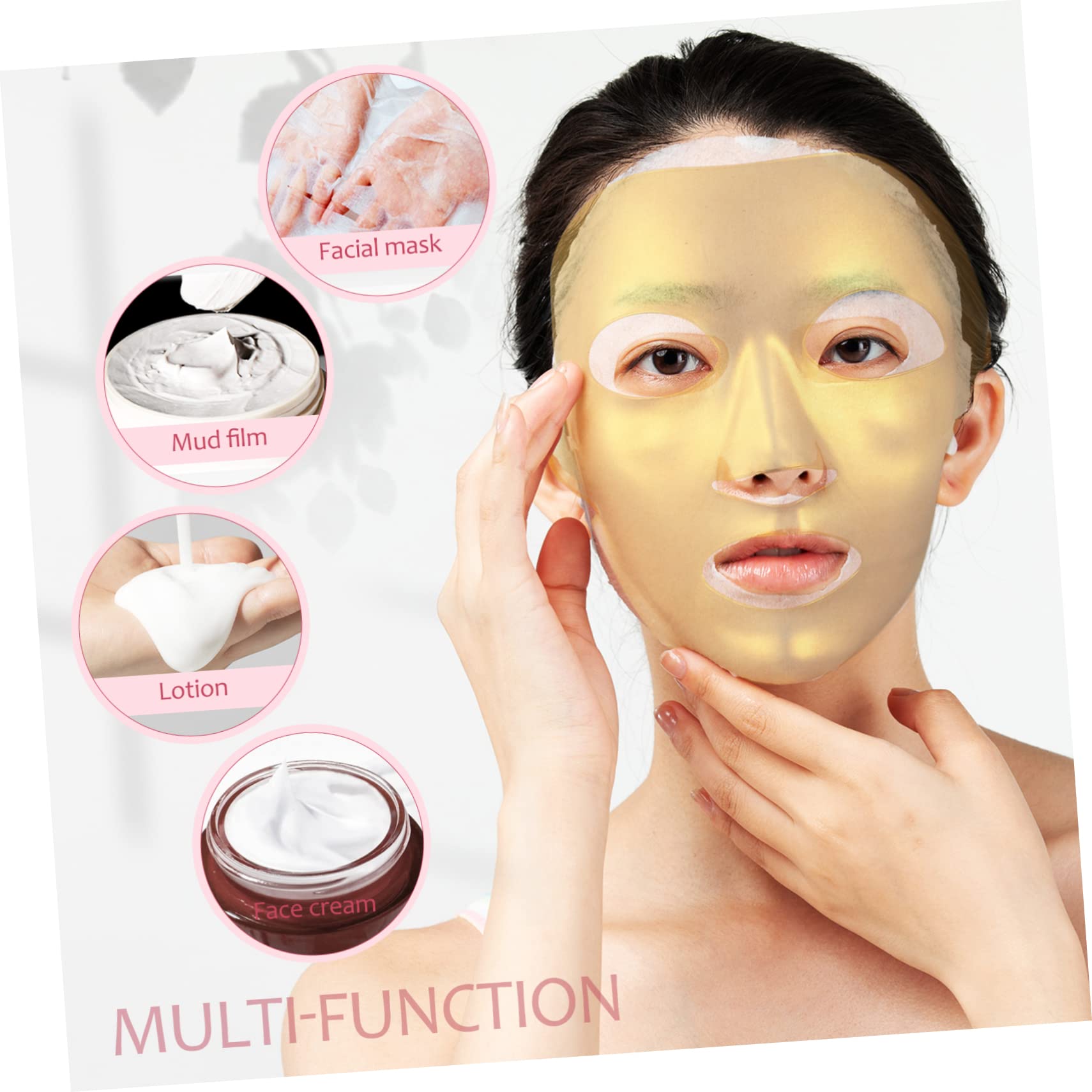 Reusable Silicone Face Mask Cover - 3 Pack Washable Beauty Mask Applicator for Sheet Masks | Skincare Routine, Spa Day, At-Home Facial Treatment