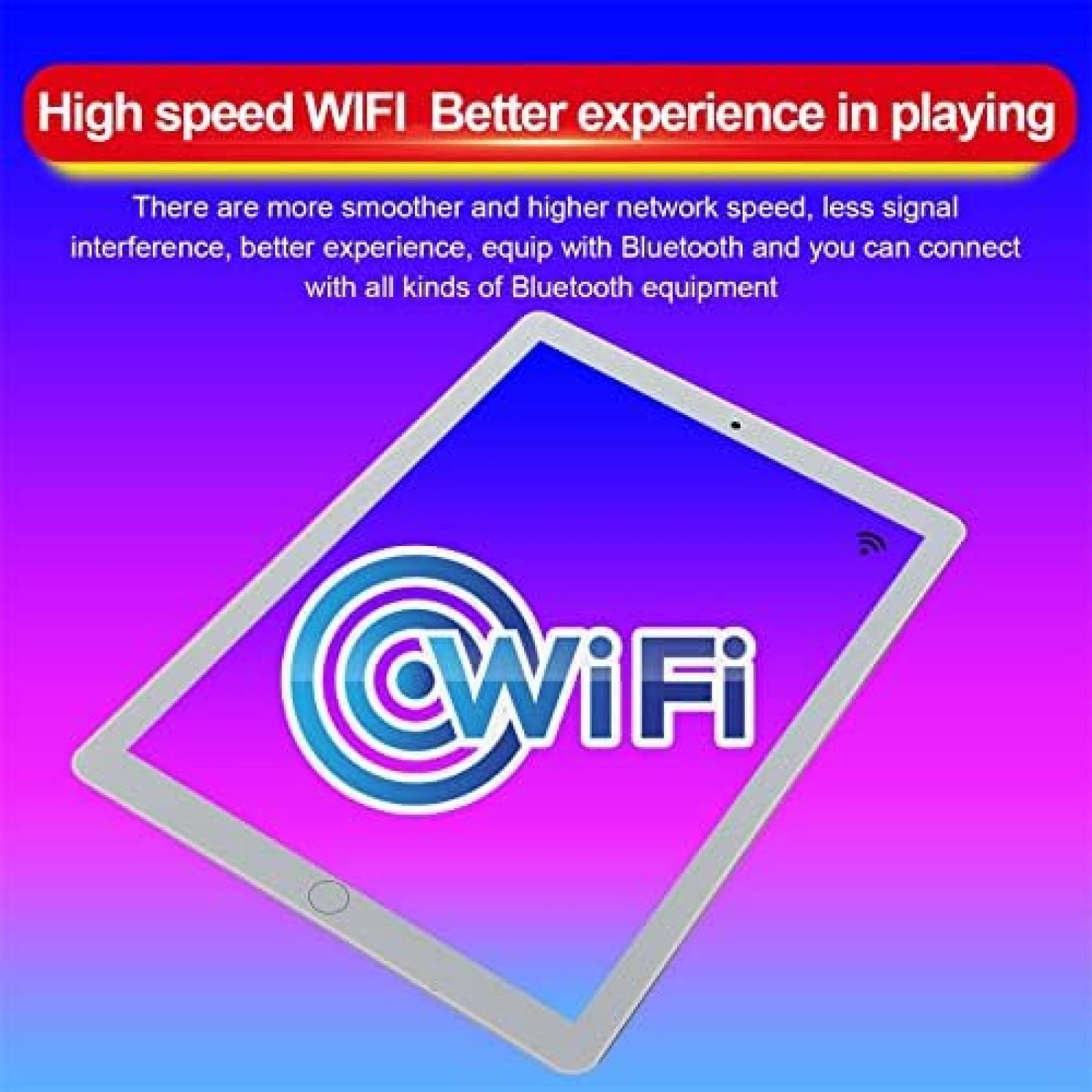 10 Inch Android Tablet with 3G/4G LTE, Dual SIM, Quad-Core Processor, HD Touchscreen, WiFi, Bluetooth, GPS - White | Portable Entertainment & Work Device for Travel, School, and Home Use
