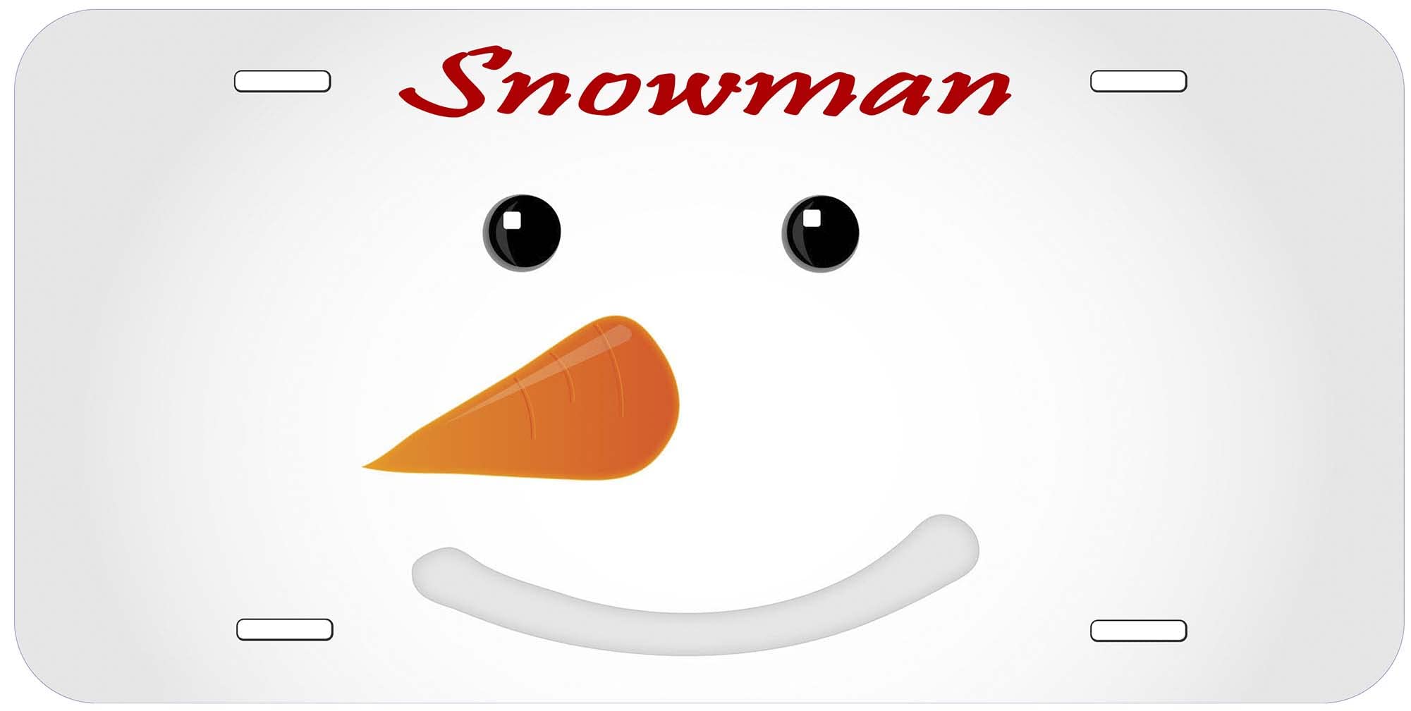 Snowman TAG02 Novelty Car License Plate - Fun & Festive Holiday Decoration for Cars, Trucks & Vehicles - Perfect for Christmas, Winter & Holiday Season