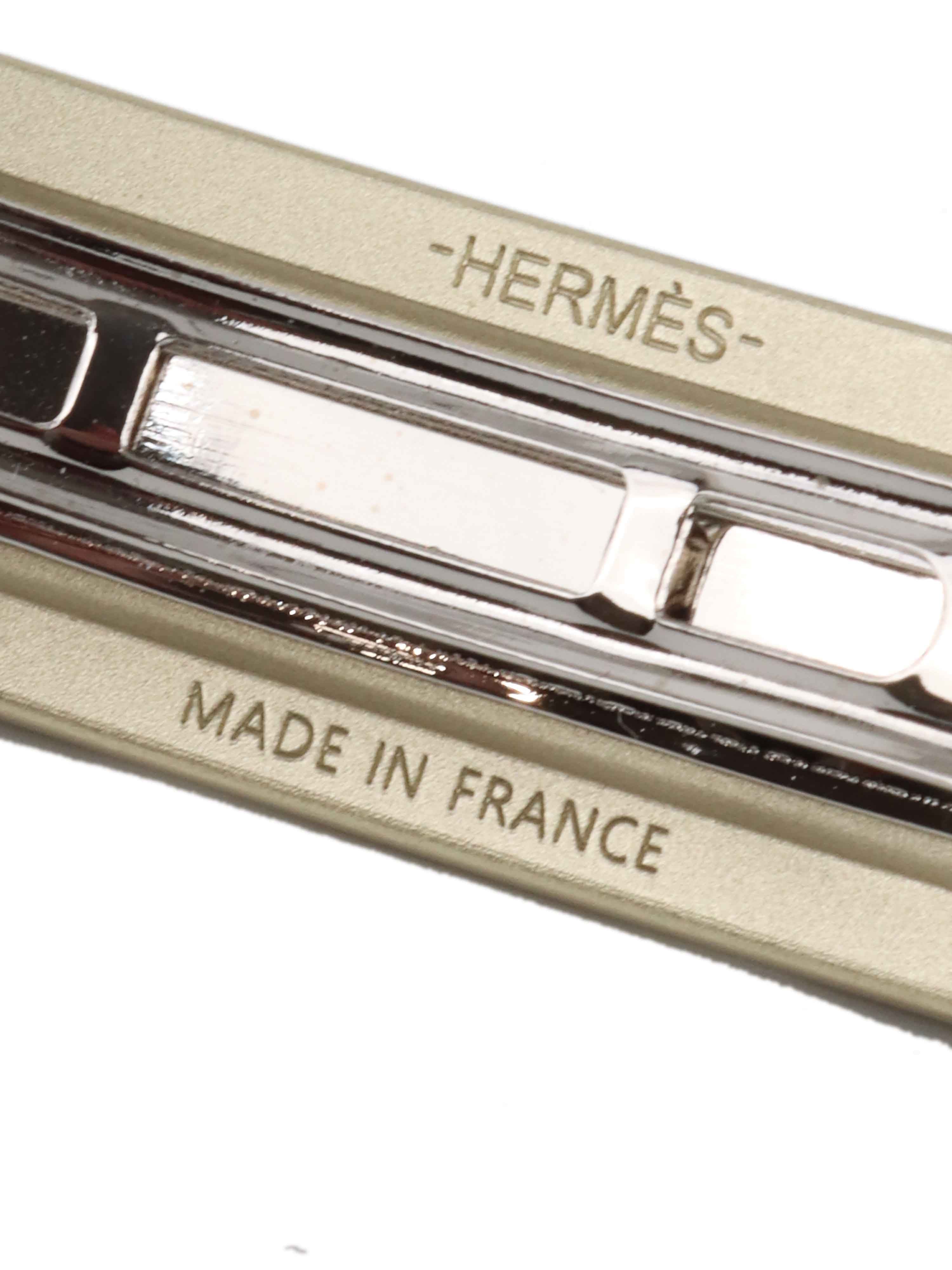 Hermes Caprice PM Hair Clip in Light Gold Doré - Elegant Hair Accessory for Women, Perfect for Parties, Weddings & Everyday Styling