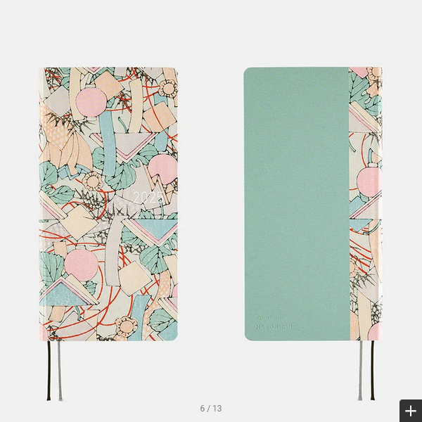 Hobonichi Techo 2025 Planner - Weekly Horizontal Layout Hardcover Notebook, January Start with Monday Format | English Edition | Perfect for Journaling, Scheduling & Productivity (Tanabata Decorations Art Cover)