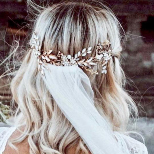 Bohemian Crystal Headband for Women - Silver, Gold & Rose Gold Hair Accessories for Weddings, Parties & Everyday Wear