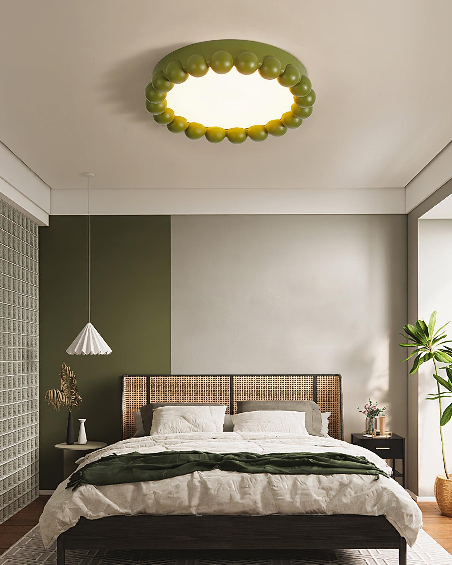Modern LED Ceiling Light Fixture - Energy Efficient Dimmable Flush Mount Lighting for Bedroom, Living Room, Kitchen - Warm White & Cool White Options