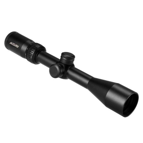 Accura Rapid 4 12x40 Plex Riflescope with Mounting Rings - High Precision Rifle Scope for Hunting & Target Shooting - Ideal for Deer Hunting, Long Range Shooting & Outdoor Adventures
