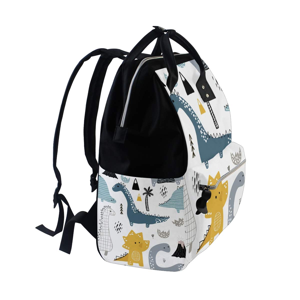 Dinosaur Backpack for Baby & Kids - Lightweight Diaper Bag with Large Capacity, Stylish Travel Backpack for Moms & Dads - Perfect for Daycare, Outdoor Adventures & Family Trips