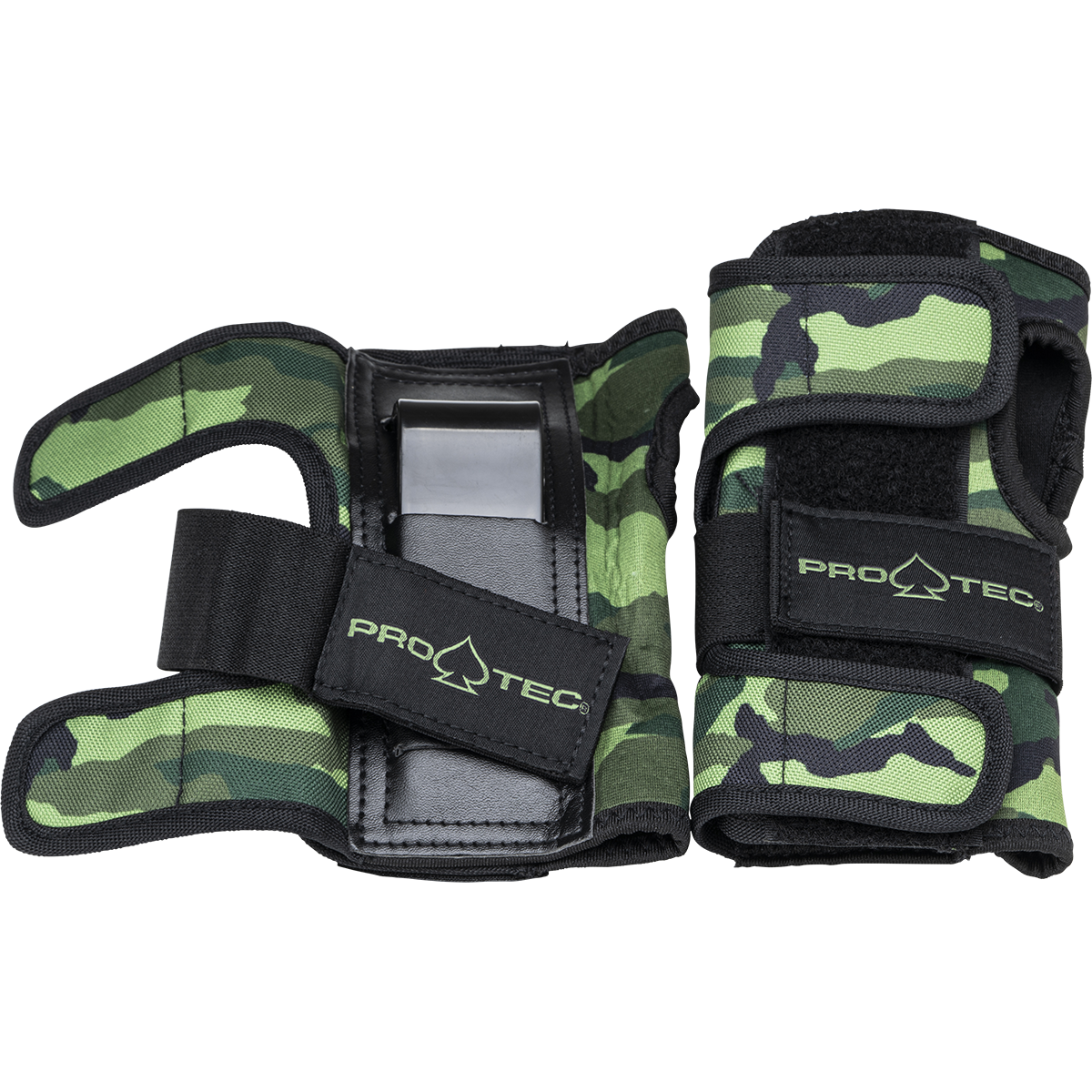 Protec Street Wrist Guards for Skateboarding - Protective Gear with Camo Design - Perfect for Skateboarders, Rollerbladers & Extreme Sports Safety