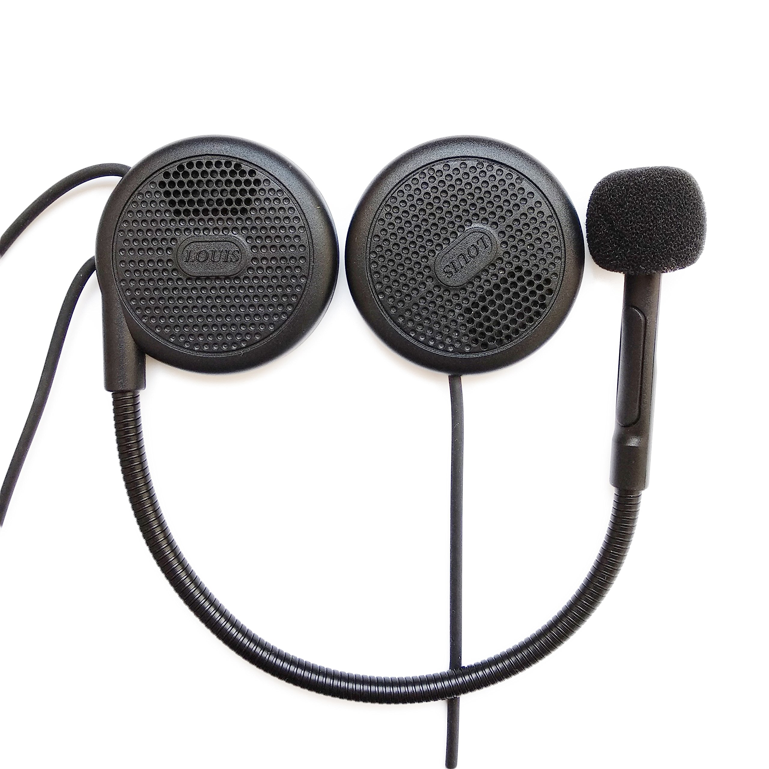 NikoMaku Motorcycle Bluetooth Headset - Wireless Helmet Speakers with Microphone & Intercom System for Motorcycle Helmets (0.27 Slim) - Perfect for Long Rides, Group Communication & Hands-Free Calling