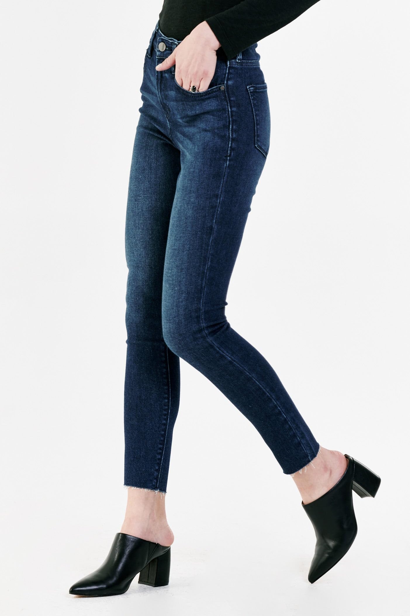 DEAR JOHN Olivia Women's Skinny High Rise Ankle Jeans - Perfect for Casual Outfits, Workwear & Date Nights
