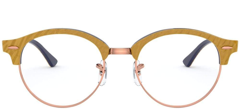 Ray-Ban Rx4246v Clubround Round Prescription Eyeglasses Frames for Men & Women - Classic Retro Style Eyewear for Reading, Driving & Fashion Accessories