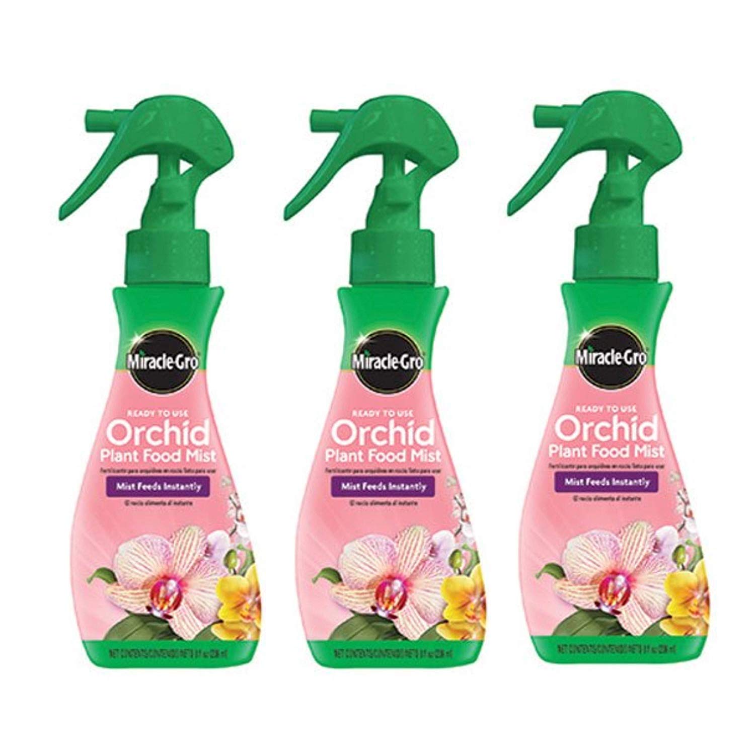 Miracle-Gro Orchid Plant Food Mist Ready-to-Use 3 Pack - Premium Orchid Fertilizer Spray for Healthy Growth & Blooming - Perfect for Indoor & Outdoor Orchid Care