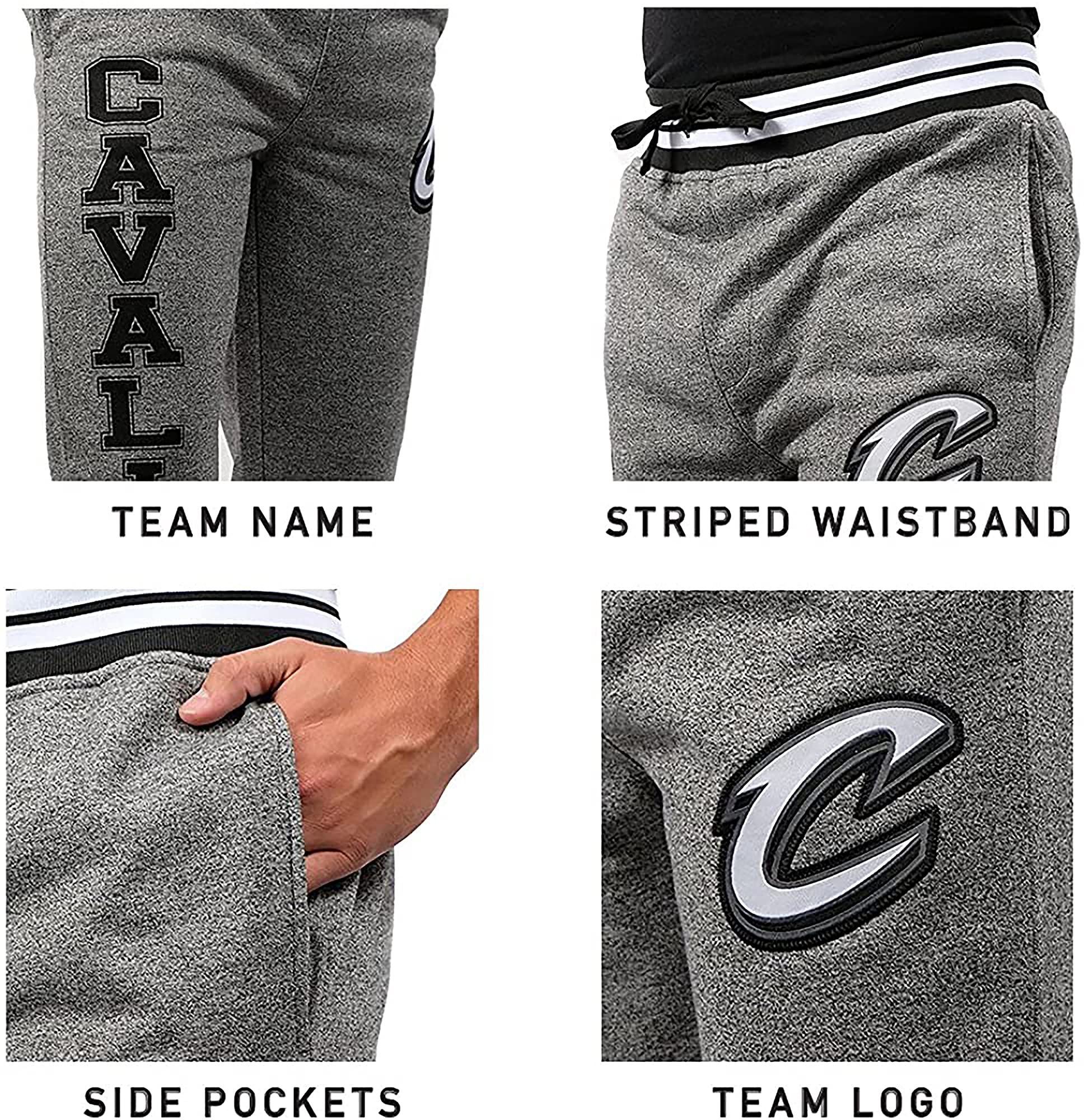 Official NBA Men's Game Day Jogger Sweatpants - Ultra Soft, Comfortable Basketball Pants for Casual Wear, Lounge & Sports